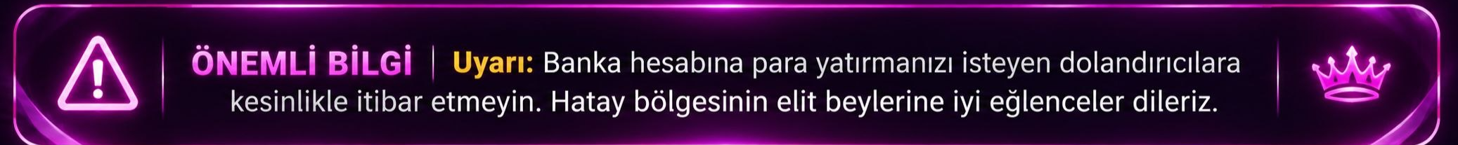 Önemli Bilgi